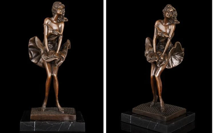 

Art Deco Sculpture Marilyn Monroe Actress Woman Bronze Statue