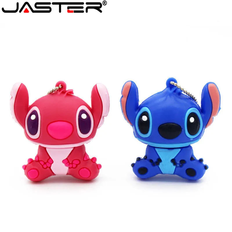

Super JASTER Cute USB Flash Drive 2.0 Mini Stitch Memoria Stick Pen Drive 4GB 16GB 32GB USB Stick Pendrives Personalizado Gifts