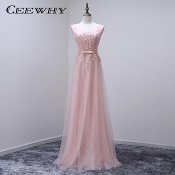 

CEEWHY Embroidery Robe De Soiree Long Evening Dresses Party Elegan for Pregnant Women Prom Dress Abendkleider Formal Dresses