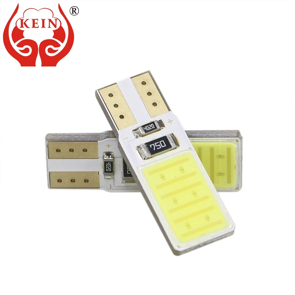 

KEIN 4pcs W5W led car lights t10 led cob bulb auto side wedge reading inetrior vehicle signal lamp car styling 12V 194 168 501