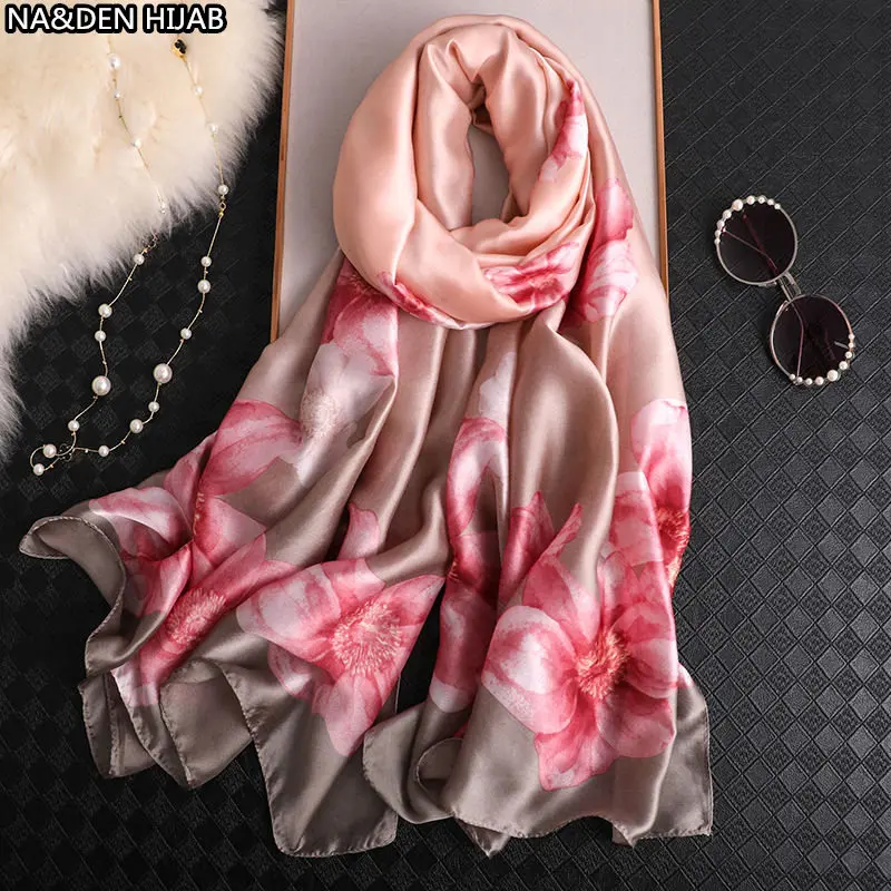 

2019 NEW Lotus print hijab scarf 4 color muslim hijabs fashion women scarves shawls brand soft muffler 10pcs/lot