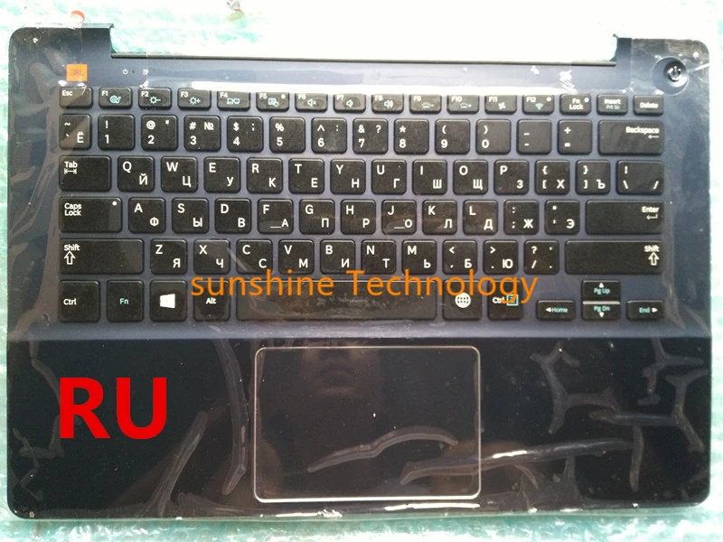 

Russian/Thailand layout new laptop keyboard with touchpad palmrest for samsung NP740U3E 740U3E 730U3E BA75-04621C RU layout