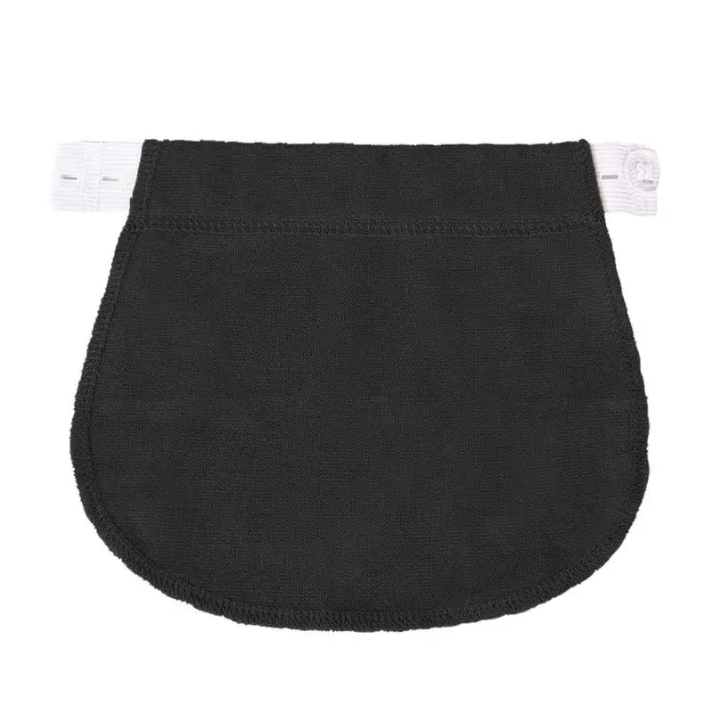 Пояс для беременных, пояс для беременных, удлиняющий талию, брюки, регулируемая ткань, эластичная, для дропшиппера, используется для шитья - Цвет: Черный