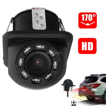 

100Pcs/Lot IP67 8 LED Car Parking Rear View Camera Backup Night Vision 170 Degrees Lens Angle Waterproof Parking Camera