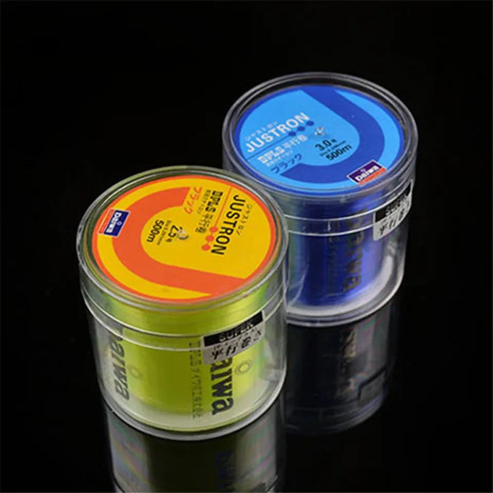 Carpa com Caixa de Plástico Linha de Pesca de Nylon Linha de Pesca da Carpa Daiwa 500 m Fluorcarbono Japão Monofilamento Monofilamento 10lb 40lb Principal Linha de Pesca da 8 Cheap Linhas de pesca