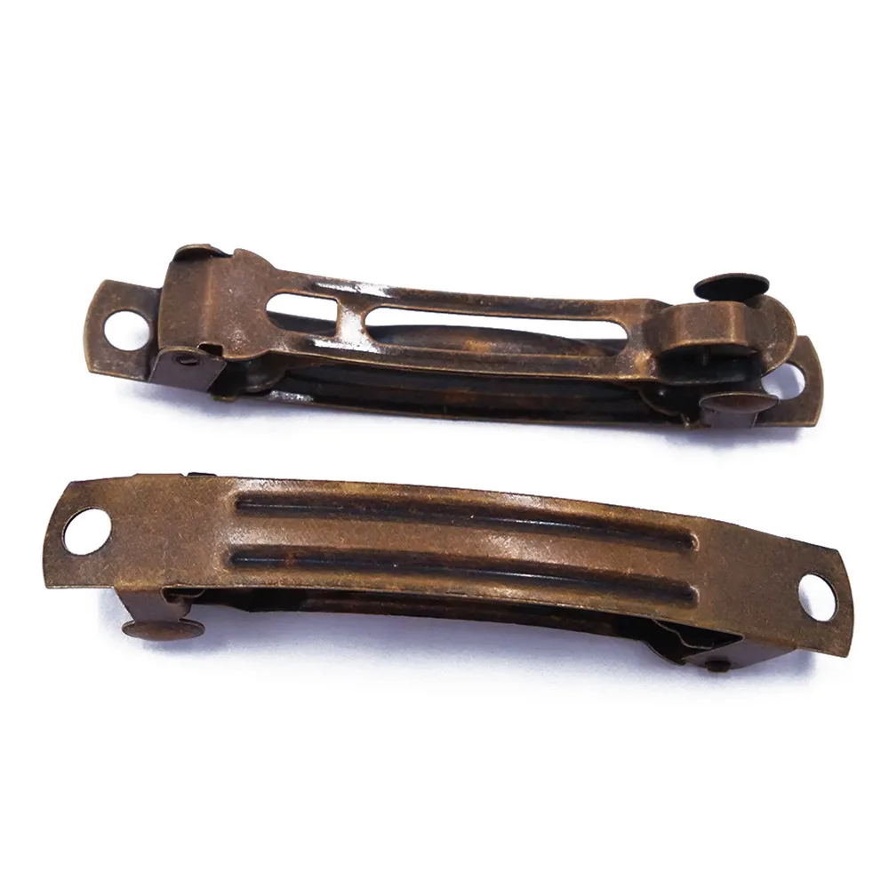 

Antique Bronze 200pcs 50mm 60mm 70mm 80mm Metal Barrette Hair Clips Blank Settings Findings for Jewelry Making HBF18