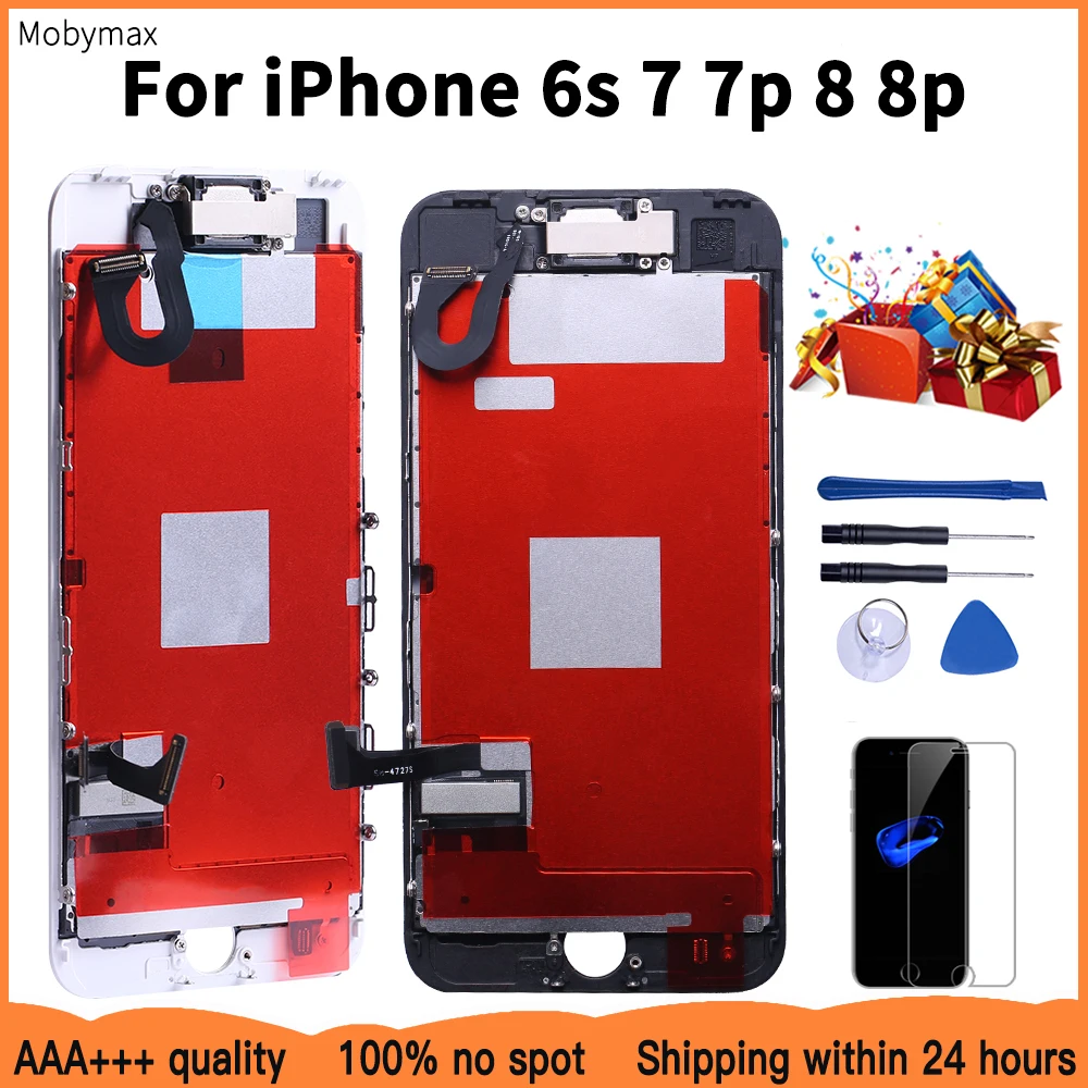

AAA+++Superior Quality LCD For iPhone 7 7 Plus 8 8 Plus Completed LCD Screen Assembly Replacement With Front Camera+Speaker+Gift