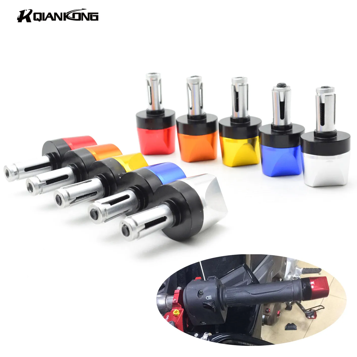 Aluminum Hand Bar Ends 7/8