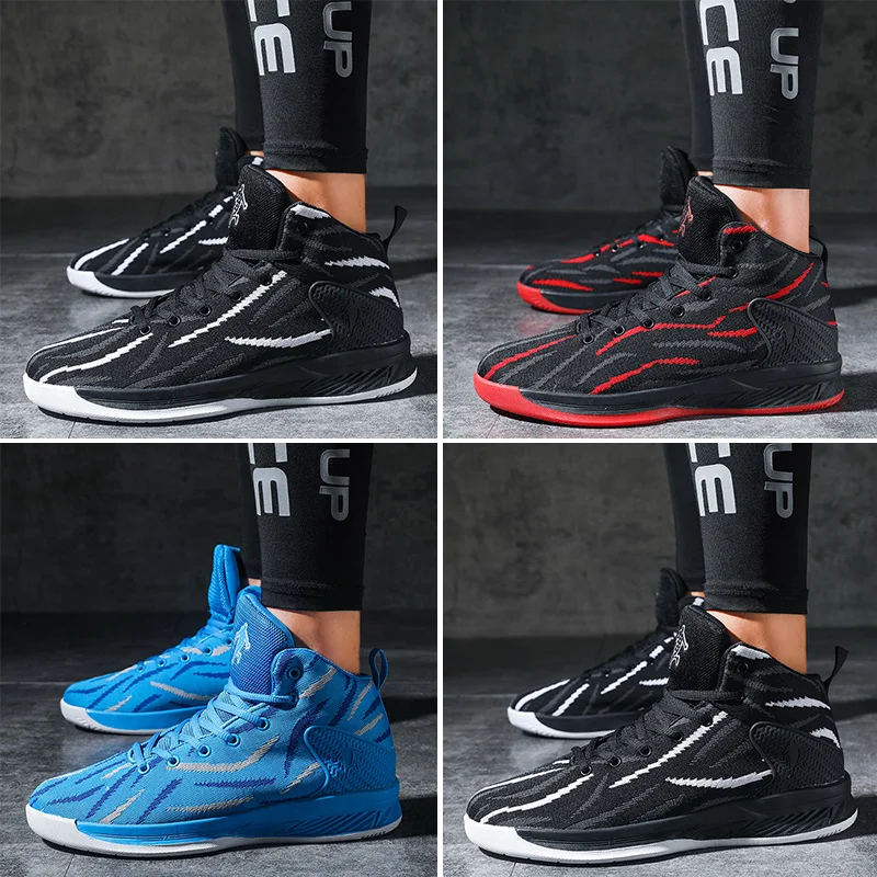 

2019 men's flying line comfortable basketball shoes