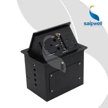 Английская настольная розетка из алюминиевого сплава/настольный вынимающийся разъем(230 В 13А) SPM-401UK