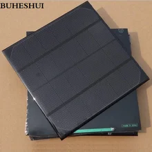 BUHESHUI 4.5W 5V 6V Polycrystalline Monocrystalline Solar Cell Solar Panel For Battery Mobile Phone Charger Education 165*165MM