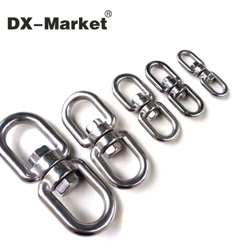 Yibuy 20 x M6 Diameter 6mm Stainless Steel 304 Swivel with Eye to Eye Rigging Ring Yibuy 20 x M6 Diameter 6mm Stainless Steel 304 Swivel with Eye to Eye Rigging Ring