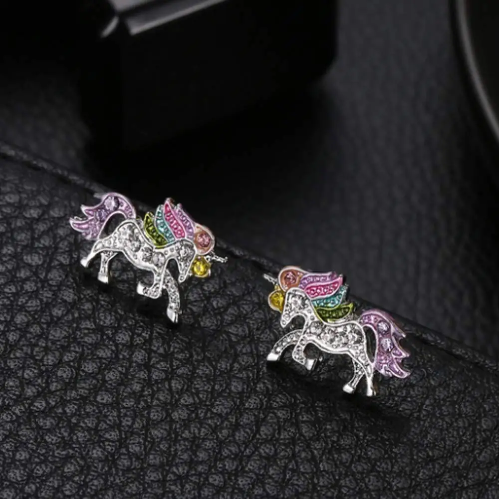 Dazzling Unicorn Licorne Stud Earrings 10 Dazzling Unicorn Licorne Stud Earrings -Unicorn Fashion