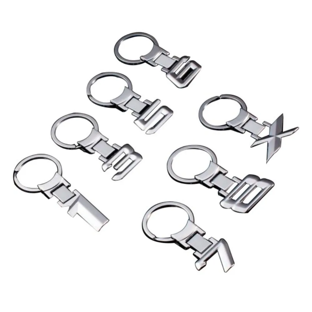 

For BMW Digital X Car Logo Metal Key Button Advertising Key Ring On The Automobile Waist Ring Pendant