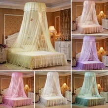 Buy Baby Princess Nets Hanging Round Lace Canopy Baby Bed Netting Comfy Infant Crib Netting for Crib Full Queen Bed Baby Sleep Free Shipping