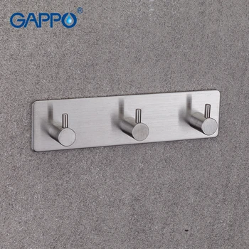 

GAPPO Robe Hooks stainless Coat Clothes Hooks Wall-Mounted Towel holder Bathroom Accessories