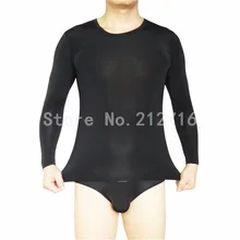 Для мужчин пикантные мягкие удобные Гладкий комбинезон Купальники гимнастические купальники, костюмы майка Ткань нижнее бельё для девочек Размеры M/L/XL