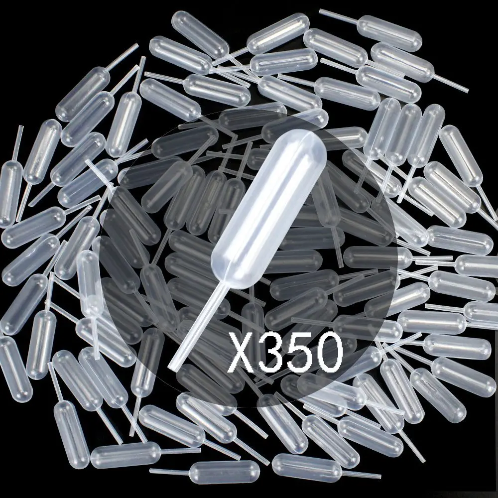 

350pcs 4ml Plastic Pipettes Squeeze Transfer Pipettes Suitable for Chocolate, Cupcakes, Strawberries