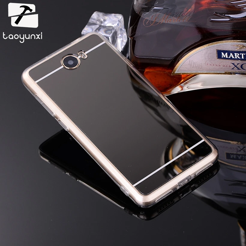 

TAOYUNXI Mirror Phone Case Cover For Huawei Y3 Y5 Y6 II 2 Compact MINI Honor 5A LYO-L21 LUA-L21 Play 5 Housing Bag Case Silicone