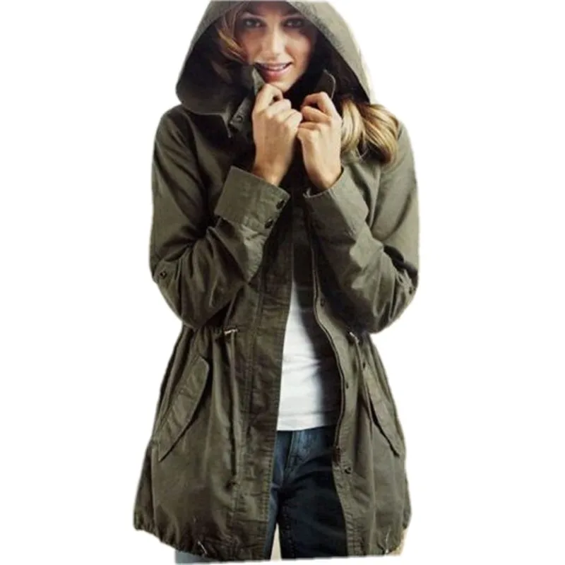Женская куртка свободного покроя с отложным воротником|army green women jacket|women jacketgreen