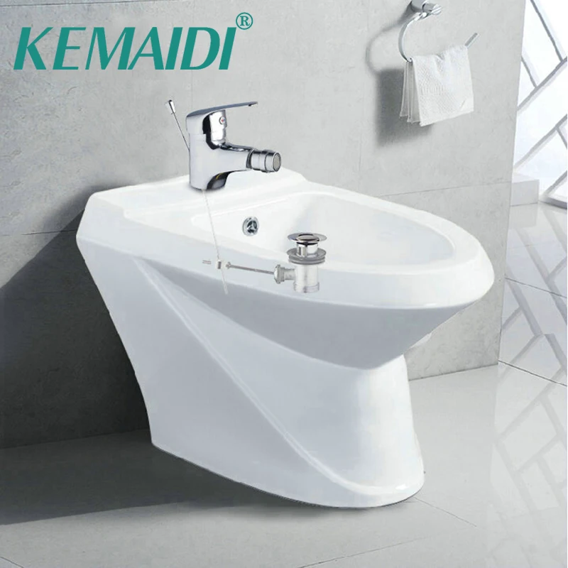 KEMAIDI Bidet Faucets Torneira Woman Bathroom Faucet +Pop Up Drain Deck