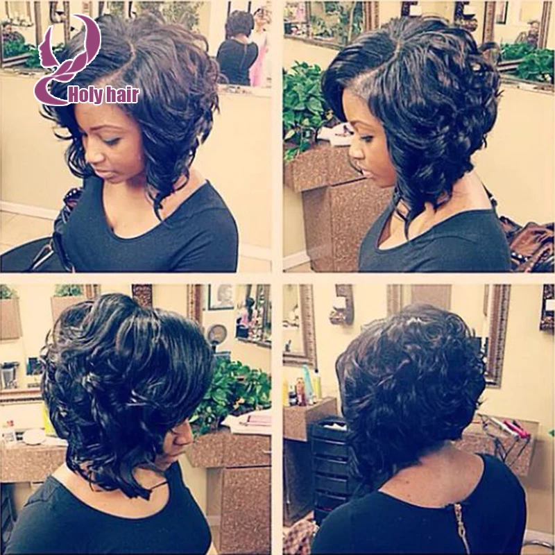 Hot Bob Cut Wigs Short Curly Human Hair Wigs For Black Women Short