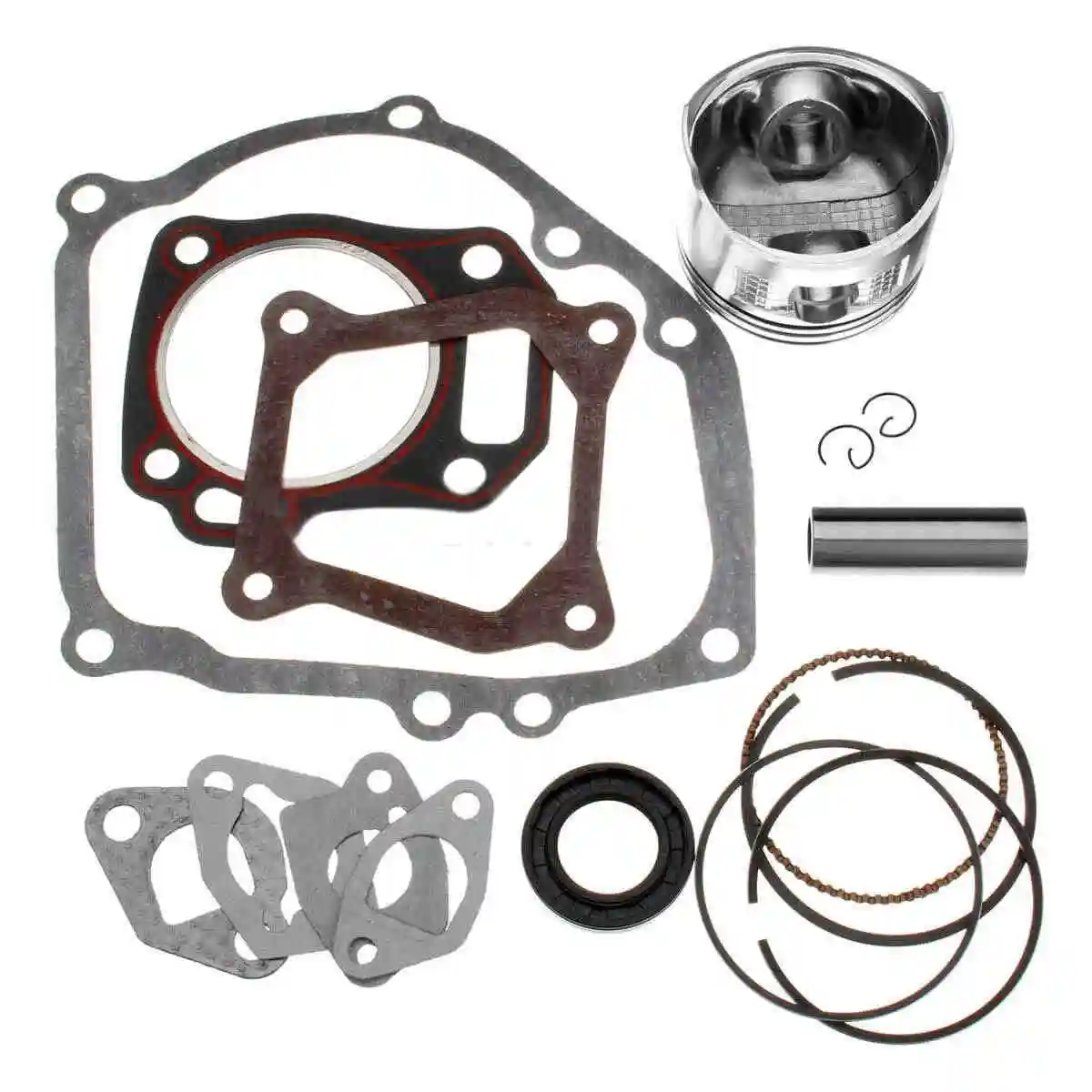 Rebuild Kit Set w/ Piston Ring + Gasket For GX160 GX200 5.5 6.5HP Engine