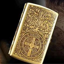 Двухсторонний чехол для сигарет из чистой меди 12