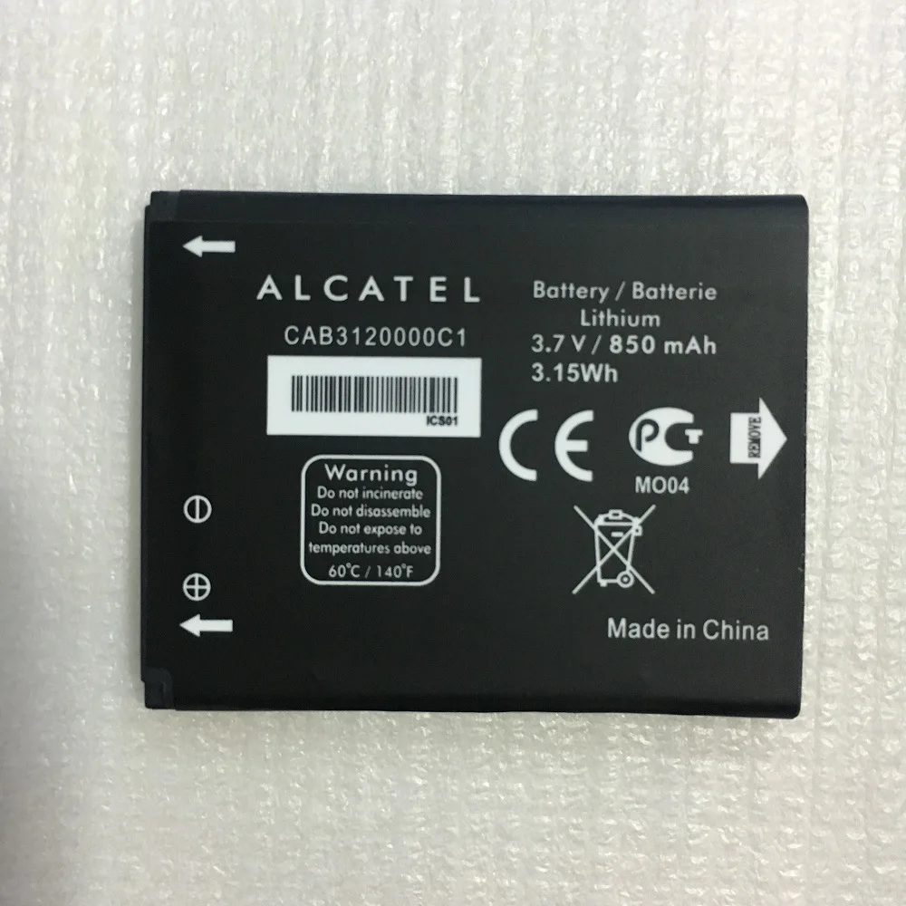 Аккумулятор 850 мАч для Alcatel One Touch 768 OT710 OT888A OT880A CAB3120000C1 CAB23A0000C1 Мобильный телефон