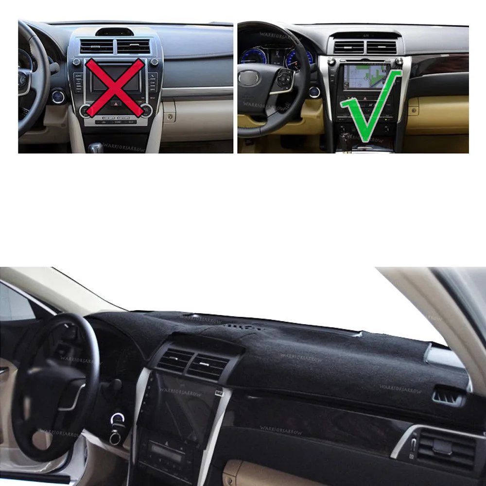 Для Toyota Camry XV50 2012- Автомобильная приборная панель Крышка dashmatt Dash коврик солнцезащитный тент приборная панель покрытие ковер защитный коврик LHD