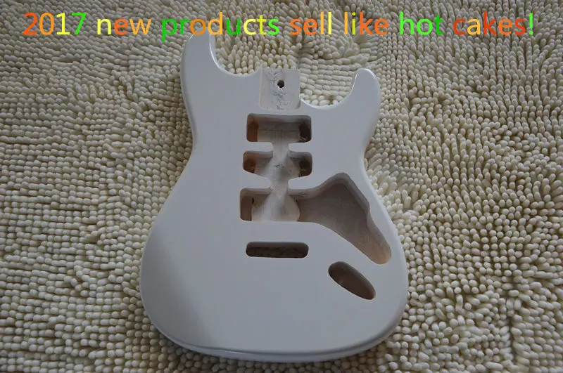 

Snow-white electric guitar piano body, the standard size of ST, guitar kit