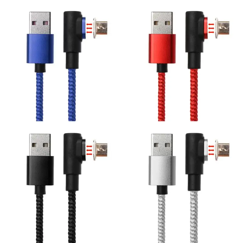 QC 3,0 90 градусов Магнитный Micro USB кабель для передачи данных Магнитный провод для Samsung Xiaomi Huawei Android смартфон планшет Powerbank