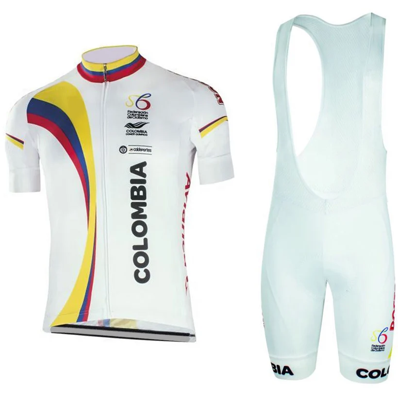 

New arrival colombia cycling jersey gel pad bike shorts Ropa Ciclismo quick dry summer bike wear mens bicycling Maillot Culotte