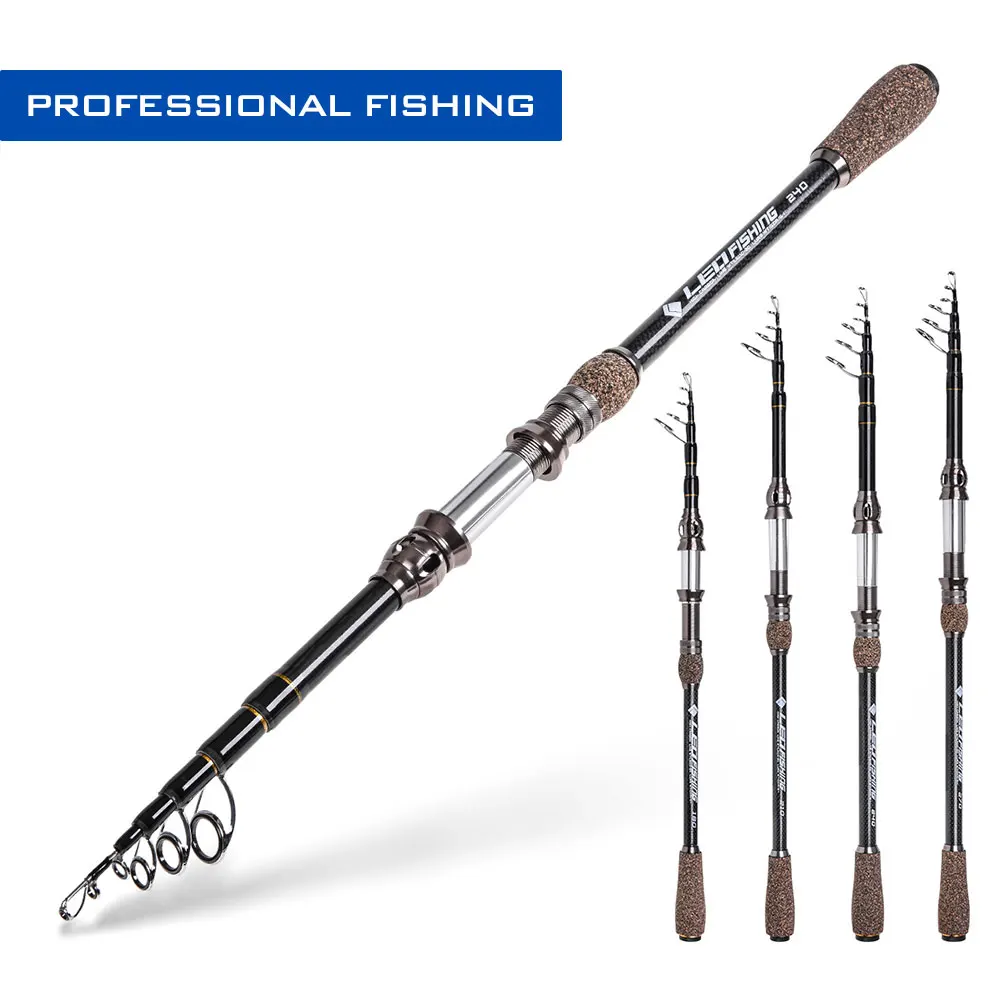 Isca de Pesca Vara de Carbono Vara de Pesca Portátil Potência Viagens Fundição Equipamento Superhard Fiação Telescópica 1.8-2.7m Mão 10 Cheap Varas de pescar