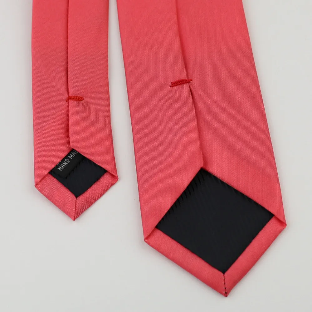 Coachella Галстуки простые темно-коралловый розовый/арбузно-красный сплошной цвет тонкий галстук формальный галстук-карман квадратный галстук-бабочка