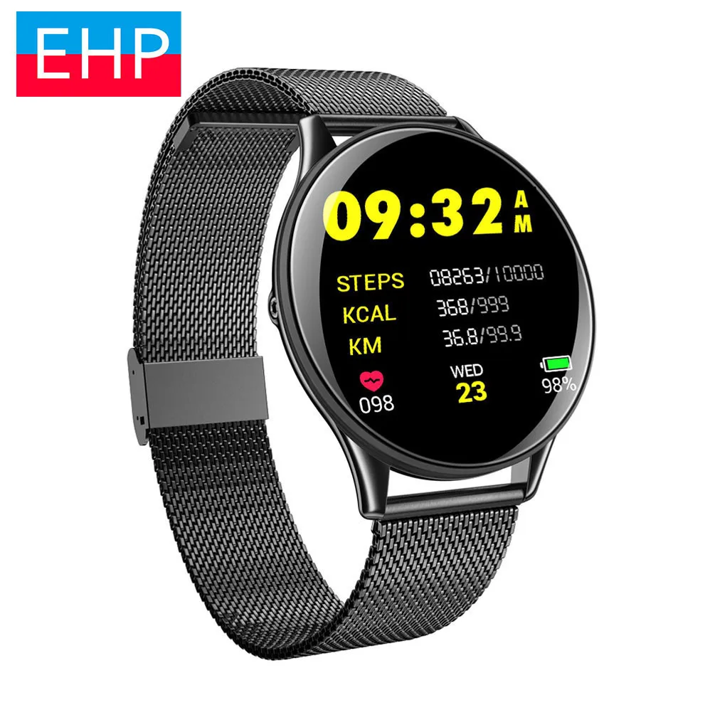

Smart Watch With App Waterproof Heart Rate Blood Pressure Monitor Sport Fitness Touch Screen Smartwatch For For Apple Iphone