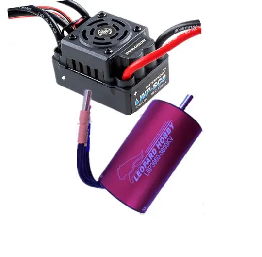 Hobbywing EZRUN водонепроницаемый WP SC8 120A бесщеточный ESC + Lopard 4 полюса LBP3660 3800KV двигатель