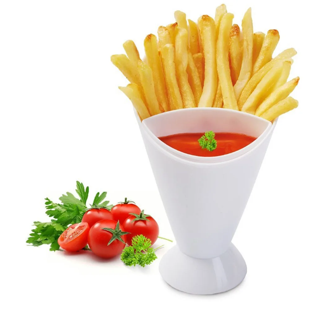 Salad Dipping Cup French Fry Chips Cone Assorted Sauce Ketchup Jam Dip