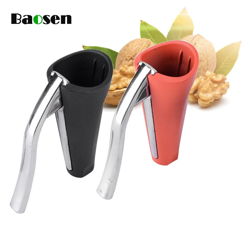 

Baosen Walnut Cracker European Nutcracker Nut Opener Funnel Type Sheller Universal Device Fruit Vegetable Tools Kitchen Gadgets
