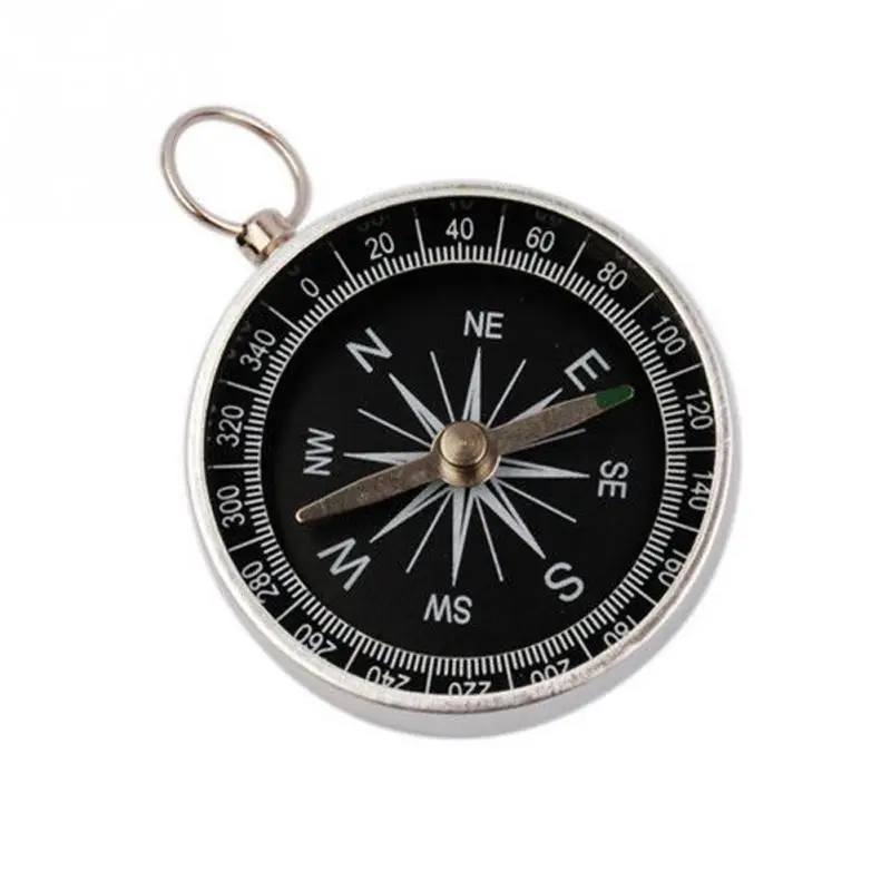 Mini Camping Hiking Compasses Lightweight Aluminum Outdoor Travel