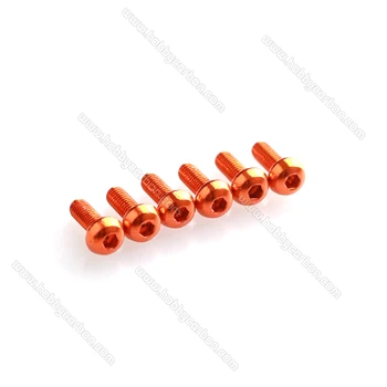 

50pcs/bag Free shipping aluminum button M3 bolts M3x10mm Aluminum hex screws for RC quadcopters