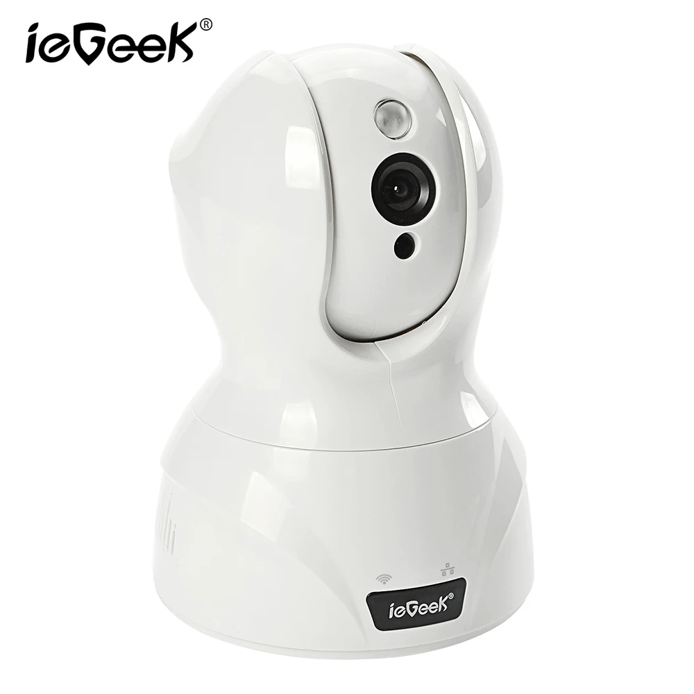 

ieGeek Wireless IP Camera Infrared Camera 720P WiFi CCTV Camera Pan/Tilt Webcam Indoor baby monitor White Black Color