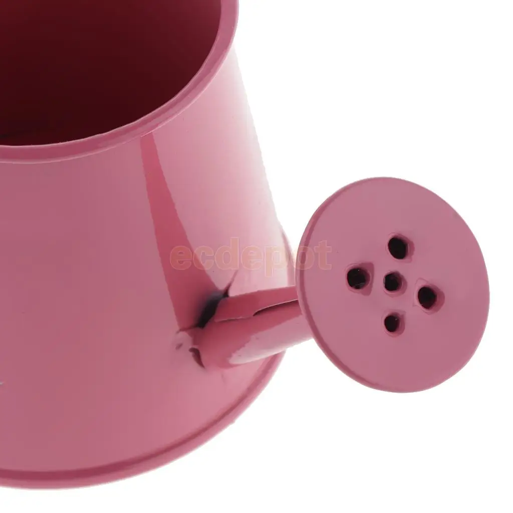 Rustic Vintage Iron Metal Watering Can Flower Bucket Vases Garden Balcony Home Office Decor