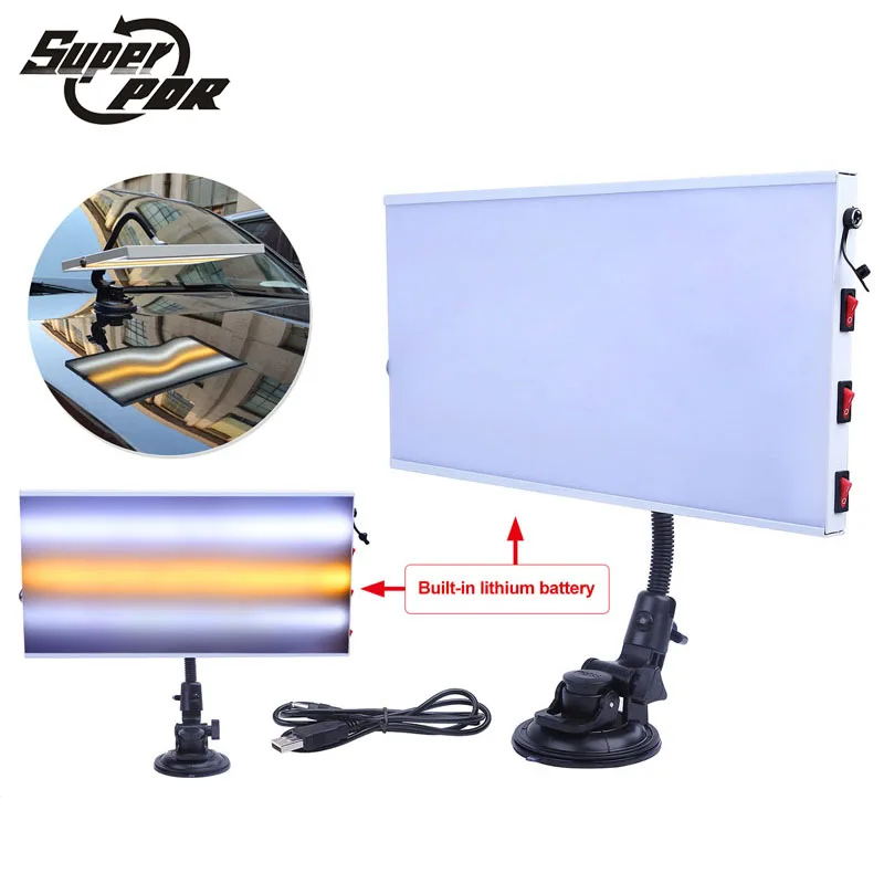 

PDR Tools Lamp LED Light Aluminum Reflector Board Paintless Dent Removal Car Repair Kits Auto Repair Tool Sets Removing Dents