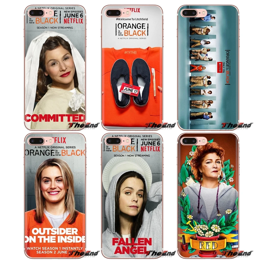 

Silicone Shell Case orange is the new black OITNB For LG Spirit Motorola Moto X4 E4 E5 G5 G5S G6 Z Z2 Z3 G2 G3 C Play Plus Mini