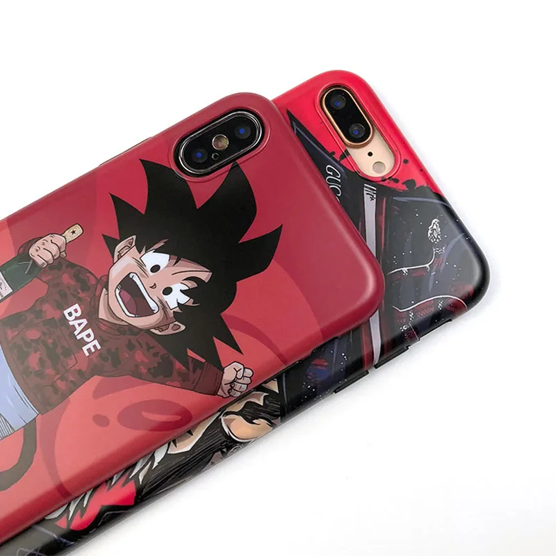 Матовый мультяшный чехол для телефона для iPhone XS чехол для MAX XR Dragon Ball Master Roshi Goku мягкий чехол для iPhone XS XR 7 8 6S Plus