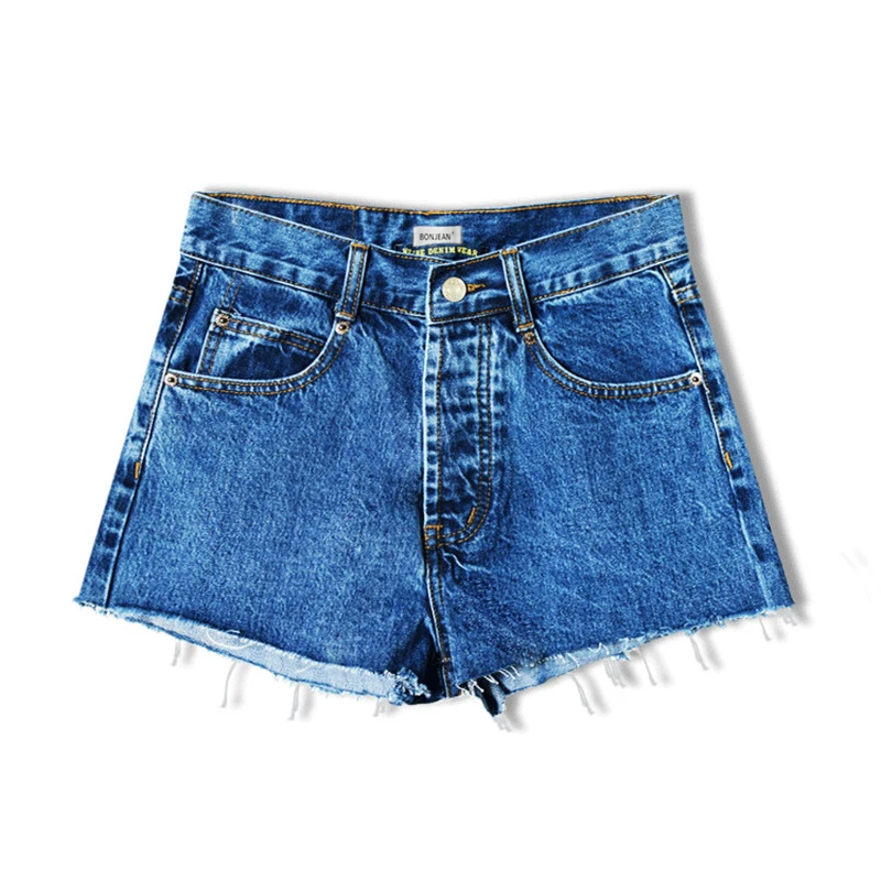 

Europe Style Moustache Effect Button Short Women Jeans 2017 Summer New Brand Boyfriend Sexy Blue Plus Size Denim Shorts femme