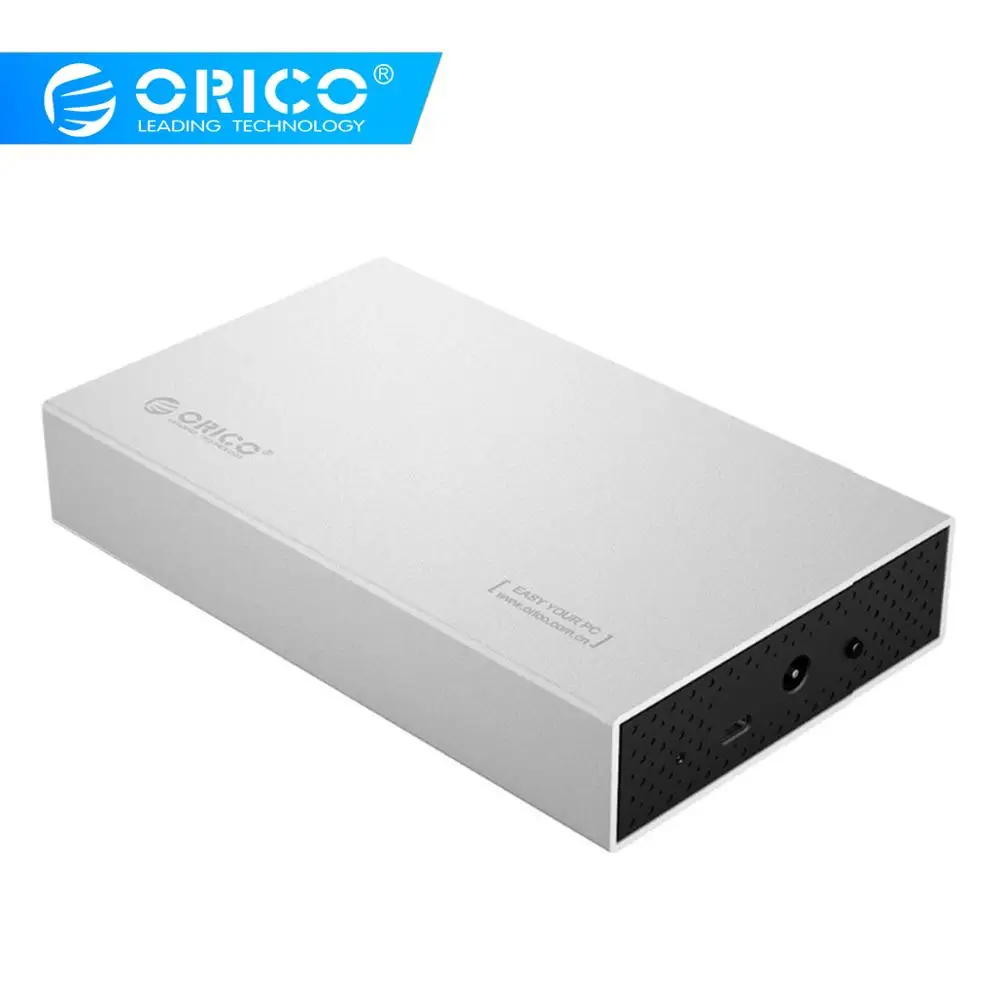 ORICO случай HDD 3,5 дюйма жесткий диск Дело SSD адаптер USB3.1 к SATA HDD Box для 1 ТБ 2 ТБ футляр для внешнего накопителя HDD