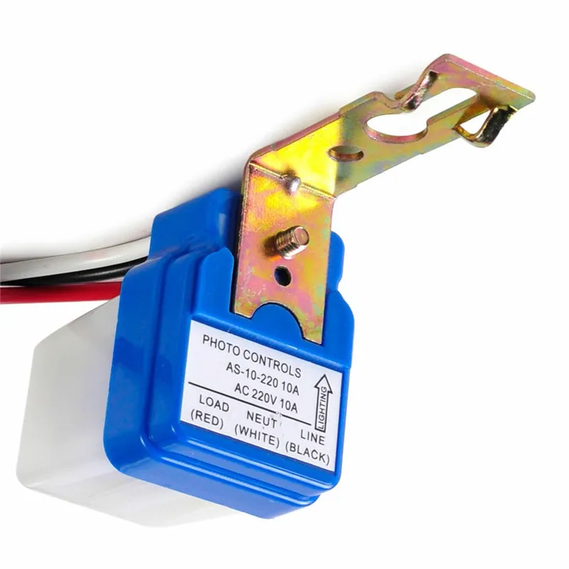 AC 220V Auto Street Light Switch Night On Day Off Photocontrol Sensor Switches Automatic Sensor Switch for ISN-K