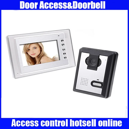 

7 Inch Video Door Phone Doorbell Intercom Kit 1-camera 1-monitor Night Vision